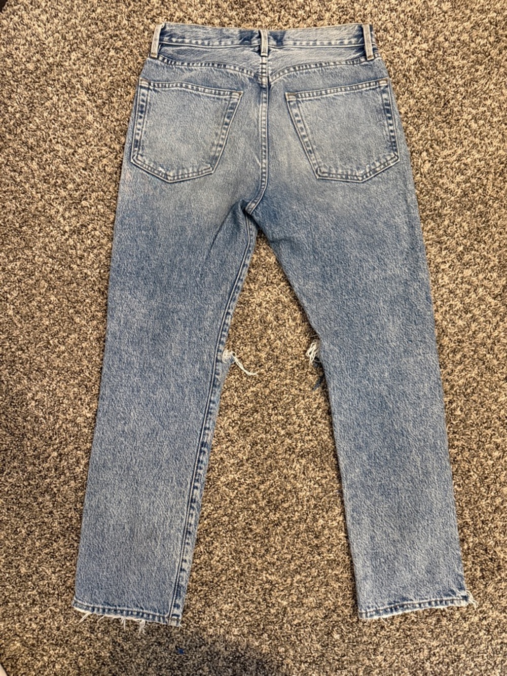 Frame Le Original in Cascade Blue Rips - Picture 4 of 4